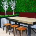 Eclipse Bar & Restaurant, Myanmar Plaza - Yangon, Myanmar | Product Seen: [Dojo Low Stool – Wood Seat ]